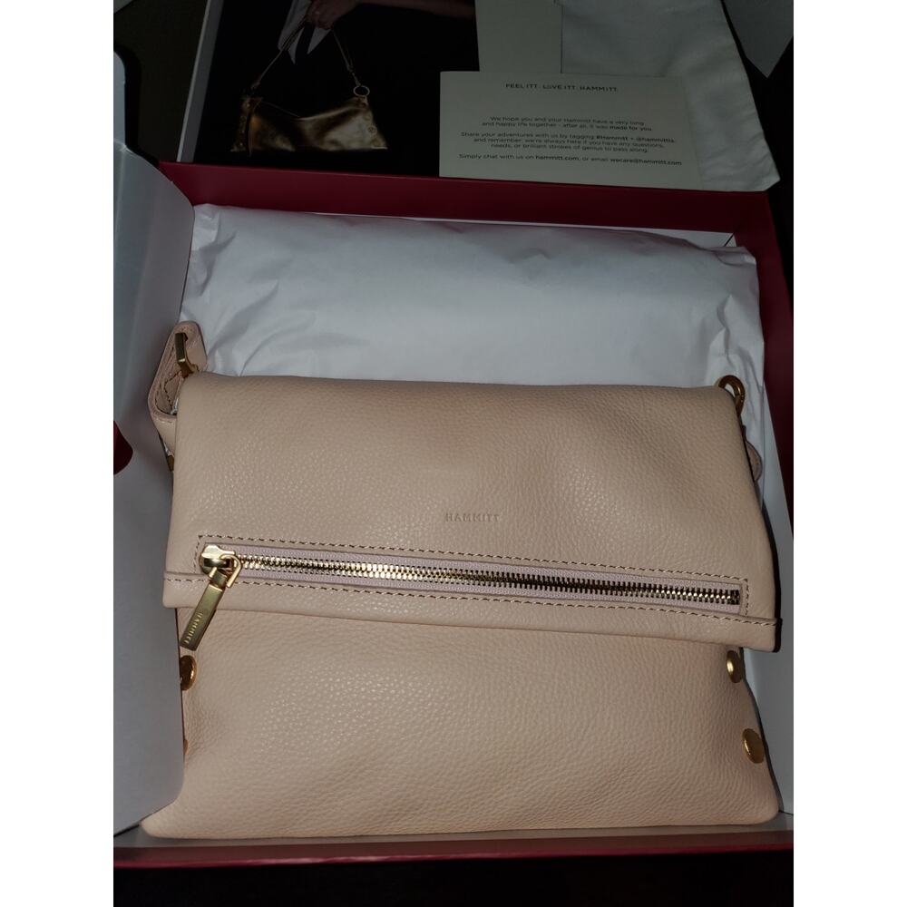 Hammitt Pink and Gold Shoulder Bag Sleek Design
